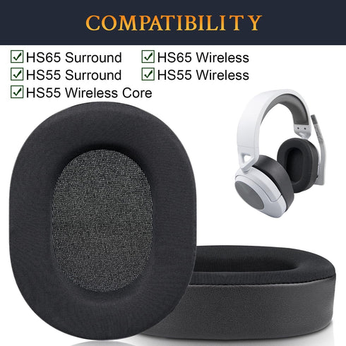 SOULWIT Cooling-Gel Earpads Replacement for Corsair HS65/HS55 Surround Wired,HS 65/HS 55 Wireless Core Gaming Headset, Ear Pads Cushions with High...