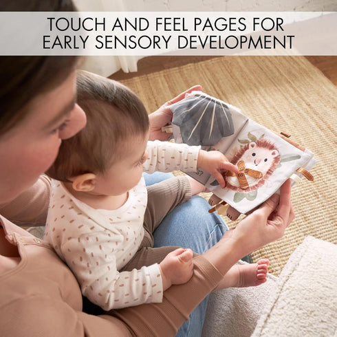 ZICOTO Soft Baby Book with Touch and Feel Pages - Cute Sensory Book for Babies 0-6 Months with Textured Animals, Mirror & Crinkle Paper - The Perf...