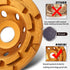 KSEIBI 644025 Diamond Concrete Grinding Wheel 4 inch for Polishing and Cleaning Stone Concrete Surface, Cement, Marble, Rock, Granite, and Thinset...
