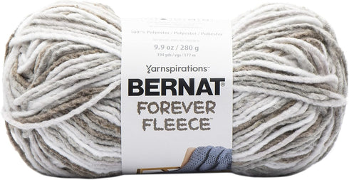 Bernat FOREVER FLEECE Yarn, 1 Pack, Latte......