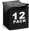Black Microfiber Cleaning Cloth 13"x13", Ultra Soft Absorbent Microfiber Cleaning Rags for Housekeeping Cleaning Supplies, Lint Free Reusable Clea...