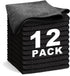 Black Microfiber Cleaning Cloth 13"x13", Ultra Soft Absorbent Microfiber Cleaning Rags for Housekeeping Cleaning Supplies, Lint Free Reusable Clea...