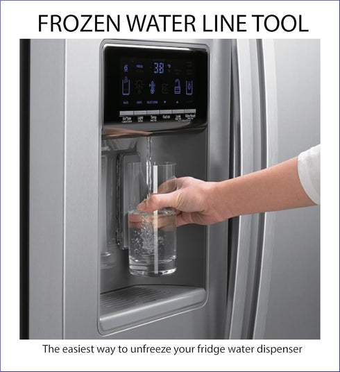Frozen Water Line Tool - 36" - Quickly and Easily Unfreeze Your Refrigerator Water Dispenser – Thaw Frozen Fridge Water Line In Minutes...