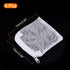 PATIKIL Aquarium Filter Media Bags 10x10cm 4 Pack Fish Tank Mesh Bags with Zipper White...