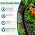 Flat Soaker Hose 25 50 ft for Garden Beds Heavy Duty Double Layer Drip Hose Linkable Drip Irrigation Hose Save 80% Water for Garden Lawn Flower Be...