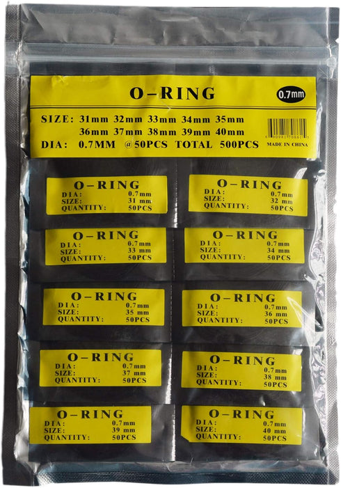 OTOOLWORLD O Ring Watch Back Gasket Rubber Seal Washers Set - Replacement O-Rings for Watch Backs (0.7MM, 31MM-40MM)...