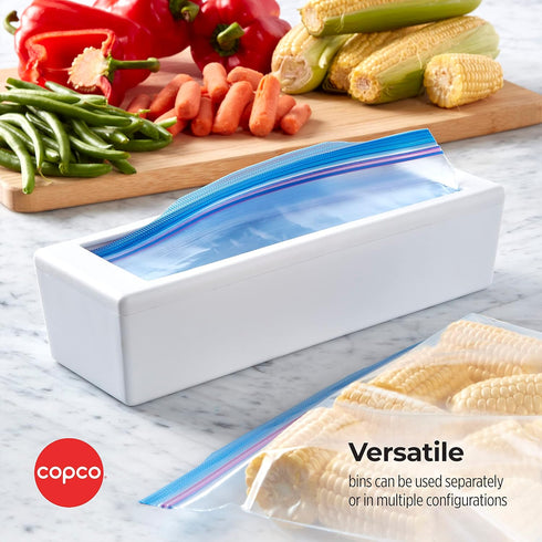 Copco Storage Bag Organizer, 11.6 L x 3.9 W x 2.8 H inches, white...