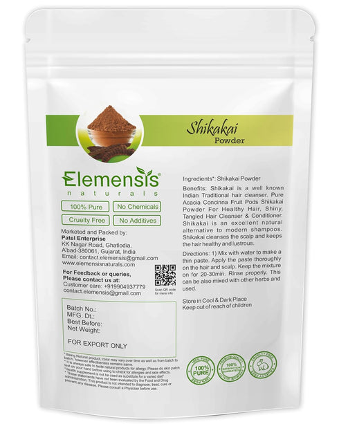Shikakai powder | 227gm (8oz) | Excellent Natural Hair Cleanser & Conditioner | 100% Pure Acacia concinna Fruit Pods shikakai Powder for Hair care...