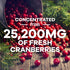 Cranberry Concentrate Extract Supplement for Women & Men + Vitamin C & E - 25,200mg Formula for Urinary Tract Health Support, Non-GMO and Gluten F...
