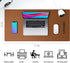 Leather Desk Pad Protector,Mouse Pad,Office Desk Mat, Non-Slip PU Leather Desk Blotter,Laptop Desk Pad,Waterproof Desk Writing Pad for Office and ...