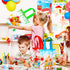 24 Pack Paint Party Favor Bags Non Woven Art Party Gift Bags Kids Art Paint Treat Goodie Bags Paintbrush Splatter Tote Bags for Paint Theme Birthd...