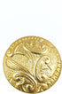 Mibo 6pcs Zinc Die Cast Shank Button - Textured Paisly Style Pattern - 36L(22mm) - Matte Gold, Matte Gold 36L, 7/8'' (22mm) / 36L (MIB_EX_K3611_MG...
