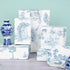 Bolsome 12Pcs French Style Wrapping Paper Blue White Vintage Village Printed Gift Wrap Paper Rustic French Toile Gift Wrap Paper for Wedding Brida...
