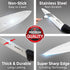 Mueller 6-inch High Carbon Stainless Steel Deba Knife, Double Bevel Blade with Comfort Handle...