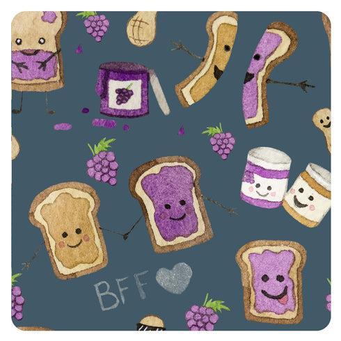 BapronBaby PBJ Pals Bapron - No Neck Tie Safer Bib for Baby & Toddler - Soft Waterproof Stain Resistant - Machine Washable - Sz Baby/Toddler 6m-3T...