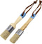 7Penn Chalk and Wax Paint Brush - 2pc Flat and Round Paint Brushes 1in Craft Paint Brushes for Furniture or Home Decor...