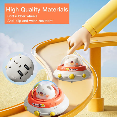 Animal Car Toy for Toddlers 1-3, Baby Toy Car for 1 2 3 Year Old Girl & Boy Space Theme Infant Car Toy for Christmas First Birthday Gift Preschool...