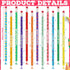 Scented Inspirational Motivational Pencils Student Colorful Fruit Pencils Cute Pencils with Eraser Wood Graphite Pencil for Girls Kids Boys School...