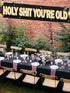 Holy Shit You’re Old Large Banner, Funny Birthday Banner, Happy Birthday Lawn Sign Porch Sign for 30th 40th 50h 60th 70th 80th 90th Birthday Party...
