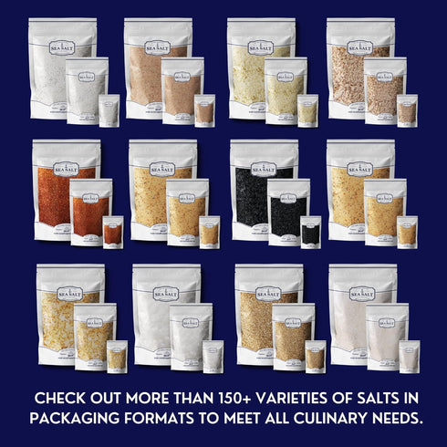 Truffle Salt, Finishing Sea Salt Infused with Black Truffle, Italian Black Truffle Seasoning, 14 oz Bag - Sea Salt Superstore...