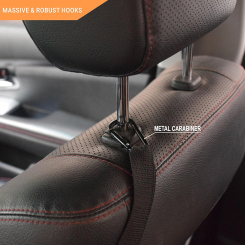 Car Seat Net and Front Seat Net - Essential Dog Car Accessories for Safety, Large Dog Barrier, Storage, and Handbag Holder - Pet Barrier for Car...