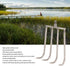 4 Teeth Hand Rake Aquatic Weed Rake Stainless Steel Stainless Steel 4 Teeth Hand Rake Portable Aquatic Weed Rake with 8Mm Threaded Interfa for Fis...