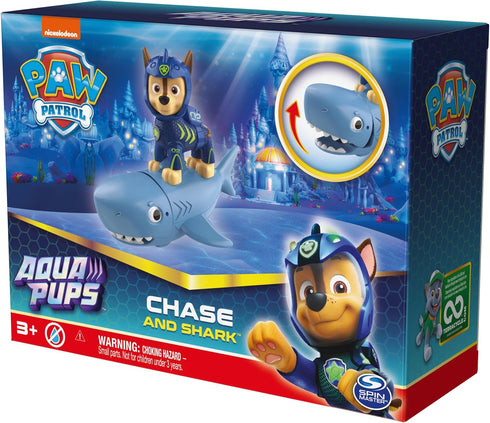 Paw Patrol, Aqua Pups Chase and Shark Action Figures Set, Kids Toys for Ages 3 and up...