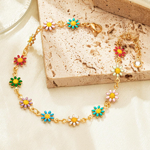 MTMY Gold Chain Bracelet for Women 14K Gold Plated Dainty Bracelets with Adjustable Chain Cute Bracelet Gold Trendy Jewelry...