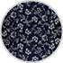 S&W SHLAX&WING Floral Pocket Square for Men Dark Blue Silver Unique Design 12.6" Large...