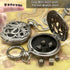 Mini Dice Necklace Tiny DND Dice with Pocket Watch Shell Silver Octopus Metal Case D&D Dice Set Portable 7PCS Keychain Dice Antique Iron Cthulhu D...