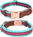 Dog Collar Reflective, Multi-Colored Stripe Dog Collar, Soft Adjustable Dog Collars with Metal Buckle for Small Medium Large Dogs, Perfect Pet Col...