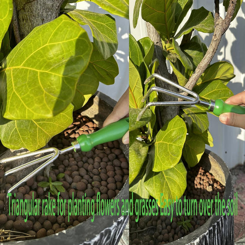 Sturdy Cultivator Garden Hoe Resistant Ergonomic Grip Perfect Tool for Gardening, Weeding, Transplanting and Digging in Weed Puller Tool...