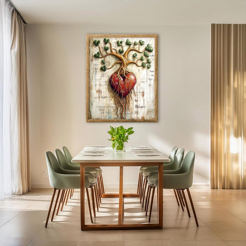 Posterizer 1 pcs-love grows here-heart forest-Valentine's day inspired -2-Romantic Art-Holiday Poster -Gift for Couples boyfriend girlfriend Husba...