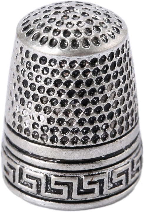 Mtsooning Antique Sewing Thimble, Metal Fingertip Protector, Finger Shield Ring for Quilting Craft Accessories DIY Sewing Tools...