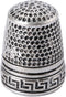 Mtsooning Antique Sewing Thimble, Metal Fingertip Protector, Finger Shield Ring for Quilting Craft Accessories DIY Sewing Tools...