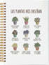 Mental Health What Plants Teach Us Spanish Potted Plant Spiral Notebook Journal 5.5 x 8.3 inches,Psychology Lined Hardcover Spiral Notebook,Mental...