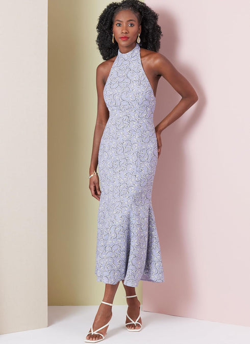 Vogue Misses' Close-Fitting Dress Sewing Pattern Packet, Design Code V2010, Sizes 6-8-10-12-14, Multicolor...