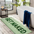 Get Naked Bath Mat Runner Non Slip Shaggy Bathroom Rug 18"x47" Long Non Slip Absorbent Green Bathroom Runner Machine Washable Bath Rugs Soft Naked...