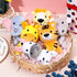 6 Pcs Mini Stuffed Forest Animals Jungle Bulk Plush Animal Toys 4 Inch Cute Plush Elephant Lion Giraffe for Baby Shower Christmas Birthday Gift St...