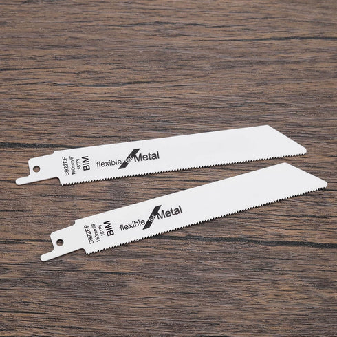 10PCS S922EF Reciprocating Saw Blades Metal 18TPI 150mm BIM Sabre Saw Blades for Cutting Metal 1.4mm Tooth Pitch Power Tool Accessories...