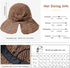 Foldable Wide Brim Floppy Straw Beach Sun Hat,Summer Cap with Bowknot for Women Girls,Strap Adjustable...