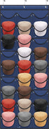 Hat Rack for Baseball Caps 27 Pockets - Hat Organizer Hanging Over The Door Baseball Hat Storage for Closet Wall - Visible Hat Holder With 3 Hooks...