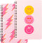 L1rabe 2 A5 Preppy Spiral Notebooks for Teens Girls Y2K Hardbound Journal for Student Happy Smile Hardcover Notebook, Pink Notebooks for Friends B...