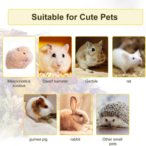 200G Hamster Bedding?Natural Flowers & Herbs Odor Control Dwarf Hamster Bedding Gerbil Bedding Robo Hamster Bedding Katy Hamster Bedding Hamster H...