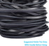 TeeLiy 3MM Flat Genuine Leather Cord, Strip Cord Braiding String Tan for Jewelry Making, Leather Shoe Lace, Arts & Crafts and Handicraft Purse (Bl...