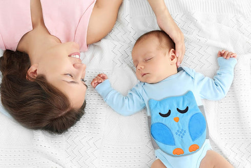 Baby Colic, Gas and Upset Stomach Relief, Baby Heated Tummy Wrap for Newborns - Belly Hugger - Infant Swaddling Belly Belt, Heating Pad with Sooth...