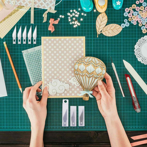 Anezus Craft Knife Precision Cutter and Self Healing Cutting Craft Mat Hobby Knife Set with 30 PCS Knife for Art Hobby Craft Scrapbooking Stencil...