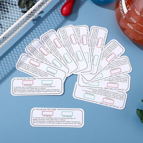 UVC Light Test Card, UV Intensity Test Card | 3-in-1 UV Test Card | UVA & UVC Light Identifying Card | UV Bulb & LED Intensity Reading Card | UV D...