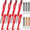 Hiboom 4 Pack Carpenter Pencils Set with 24 Refills, 2.8 mm Mechanical Carpenter Pencil Built in Sharpener Woodworking Marking Tool Solid Long Nos...