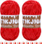 7OZ Red Chenille Yarn for Crocheting, Chunky Chenille Yarn with Crochet Stitching Markers, Chenille Yarn Chunky for Sweater Pillow Blanket Scarf W...